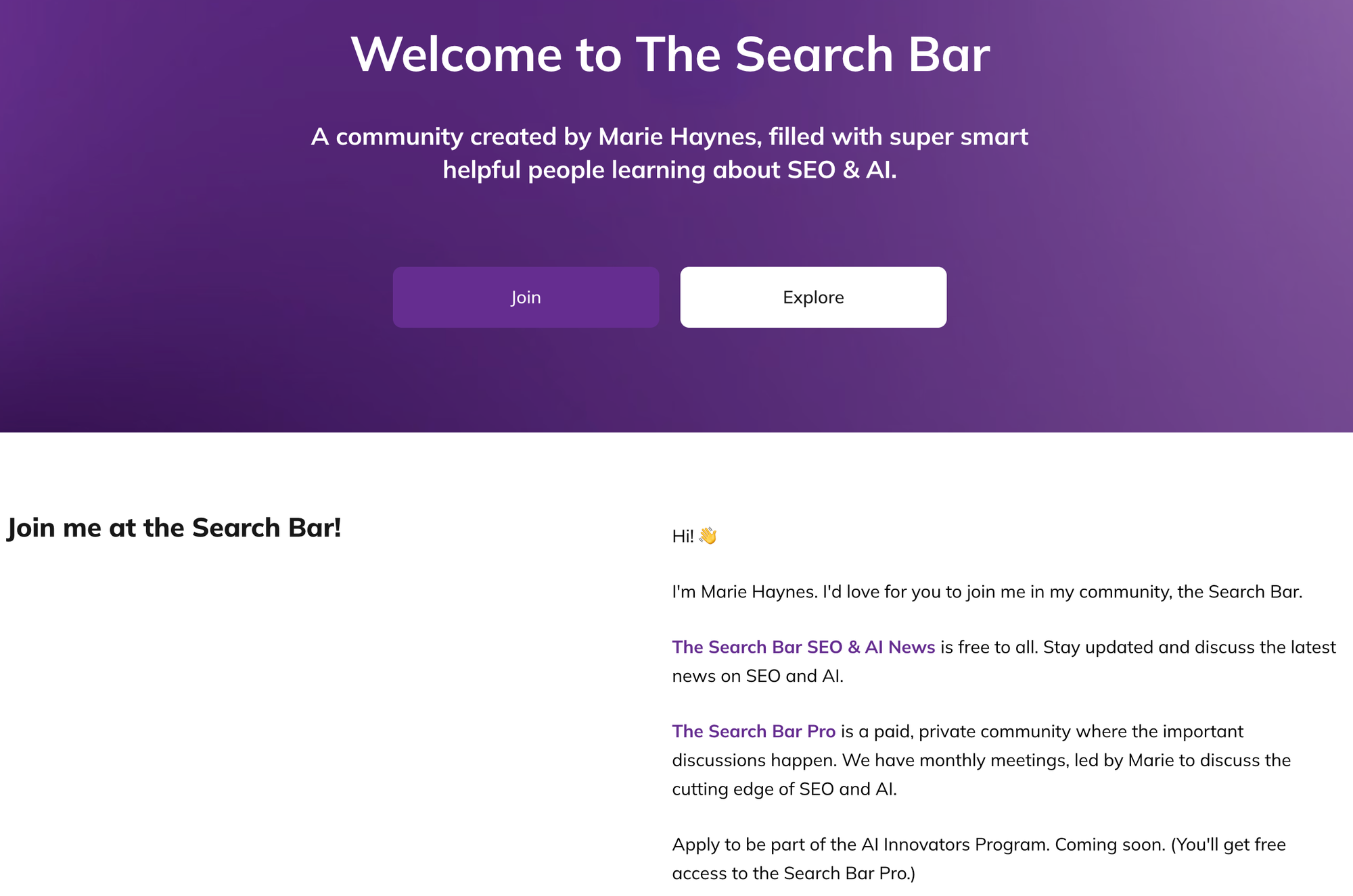 The Search Bar