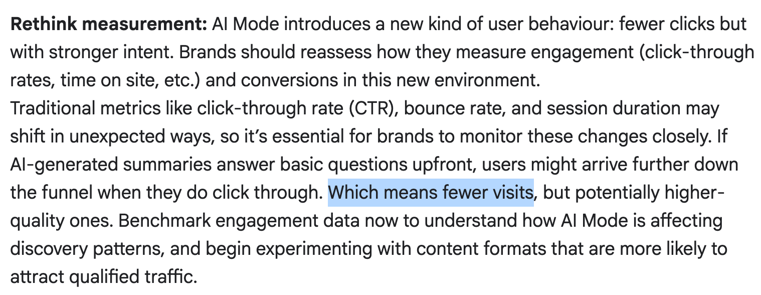 Google admits AI Mode is killing clicks